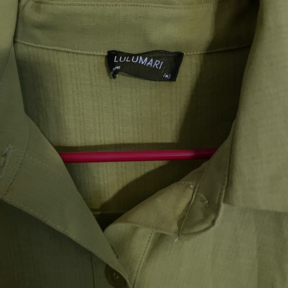 Lulumari Olive Green Collared Shirt